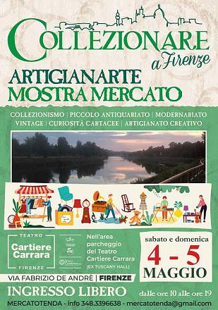 Collezionare a firenze - artigianarte maggio 2023 mostra mercato mensile di collezionismo, piccolo antiquariato, modernariato, vintage, curiosità cartacee e artigianato creativo